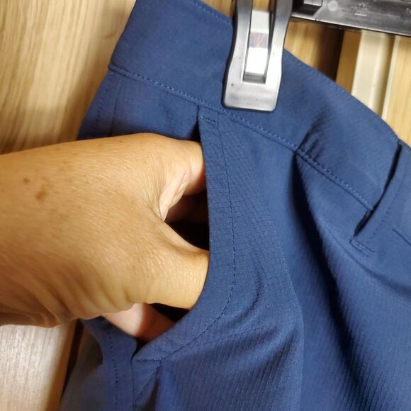 Eddie Bauer Navy Ankle Pants Size 14 - Picture 3 of 8